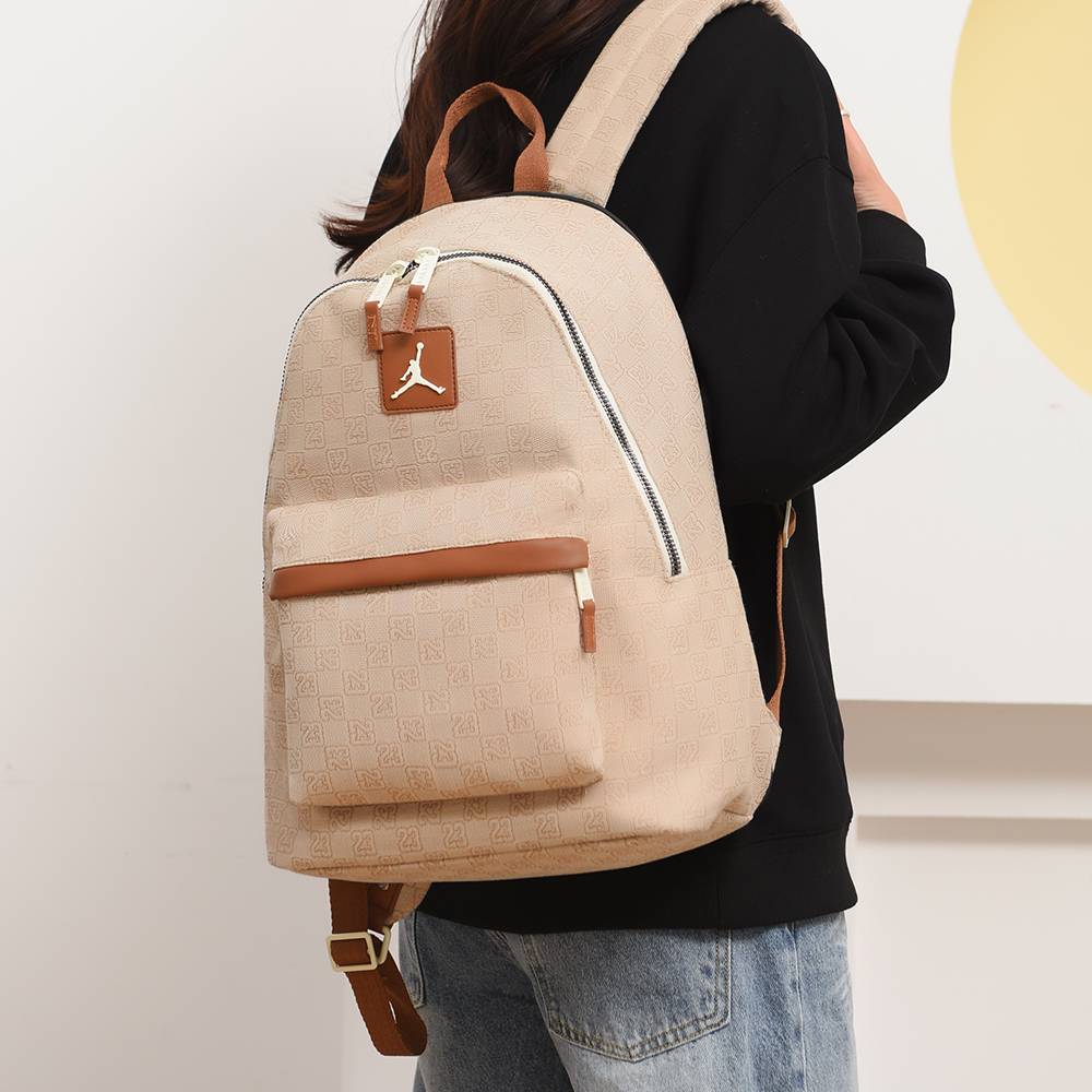 Jordan junior high school student schoolbag sports AJ flying people fashion backpack basketball backpack large -capacity computer travel bag