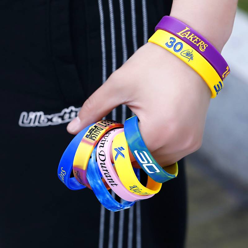 Basketball Bracelet NBA Star Cobrie Owen Mortt James Sports Male Nights Silicon Silicon Walter