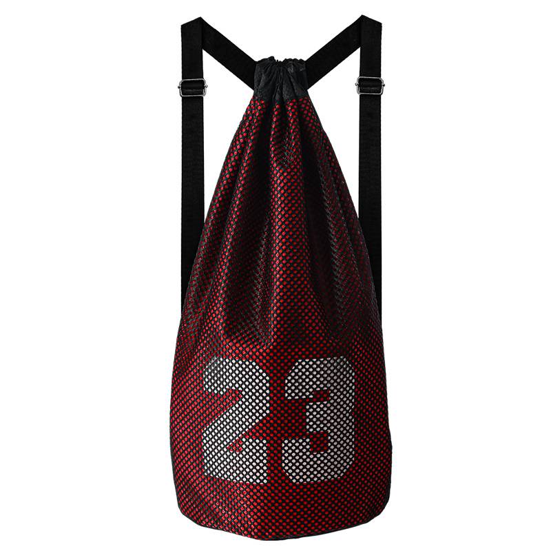 Customized basketball bag basketball bag pocket drawing rope backpack large -capacity training bag sports travel storage bag