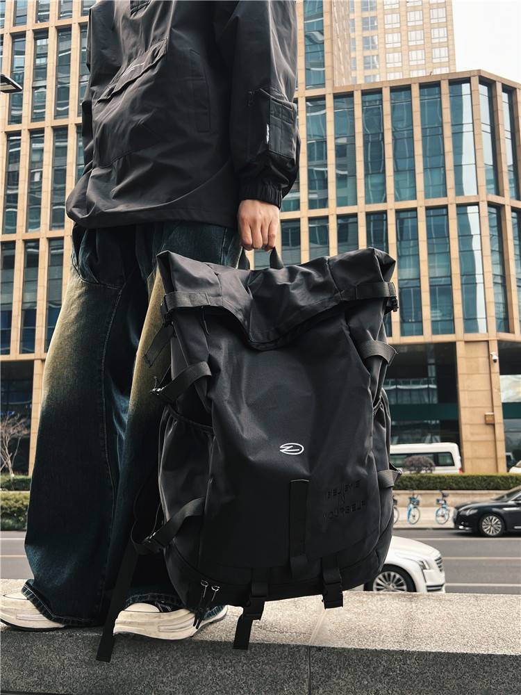 Men's Large -capacity Packet Packet Machine Energy Wind Mountaineering Mountaineering Packet Basketball Bag Short Travel Waterproof Backpack Woman