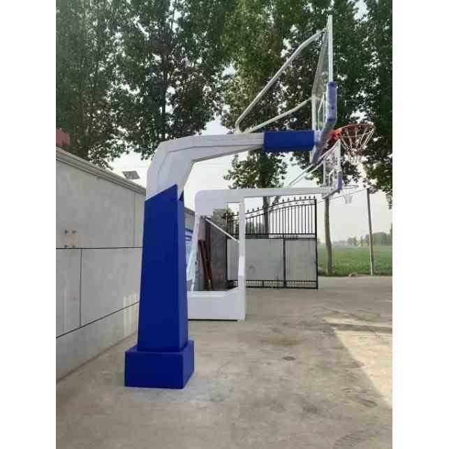 American cone basketball rack adult indoor outdoor competition school standing style basketball box buried square pipe rack