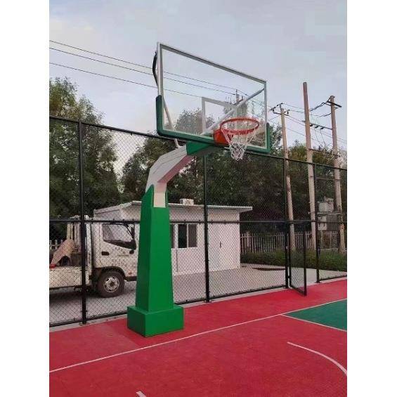 American cone basketball rack adult indoor outdoor competition school standing style basketball box buried square pipe rack