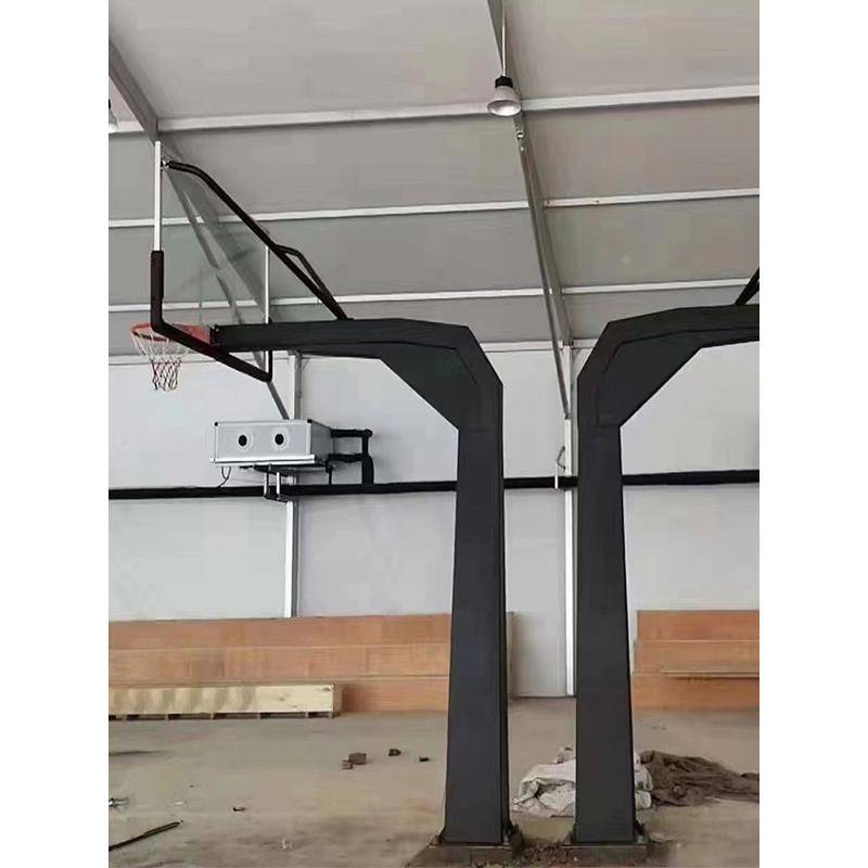 American cone basketball rack adult indoor outdoor competition school standing style basketball box buried square pipe rack