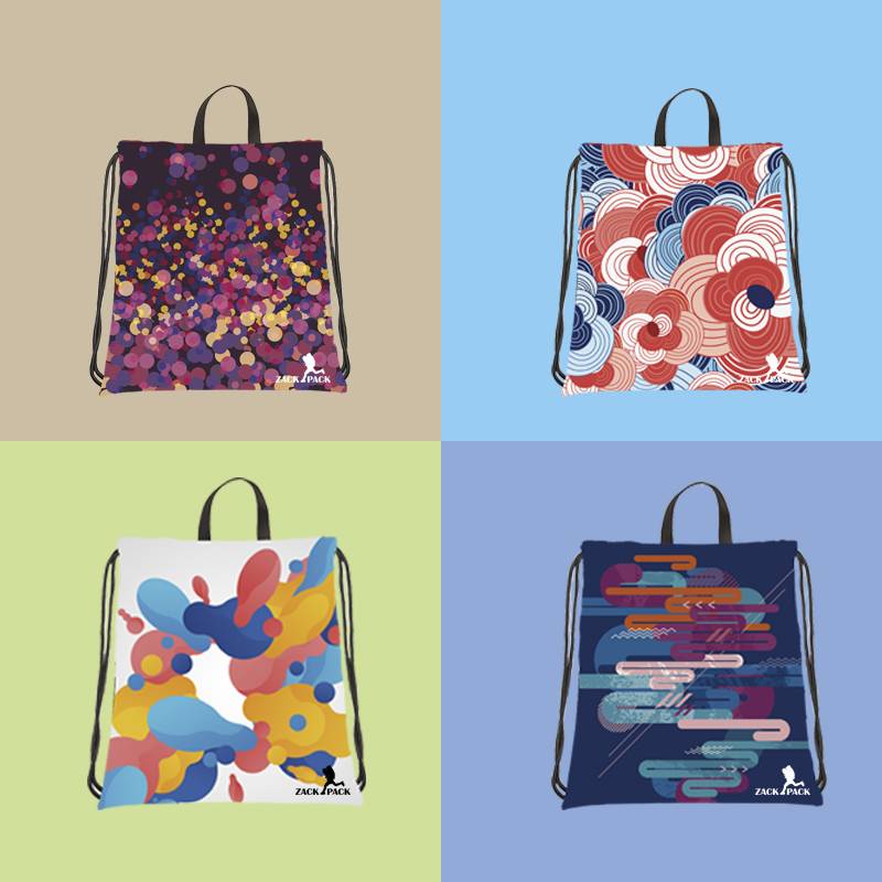 Custom LOGO drawing backpack Men's fitness sports waterproof pocket 2021 new simple backpack female printing words