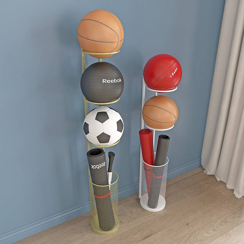 Basketball storage household indoor table tennis placing ball storage baskets of badminton racket sports equipment