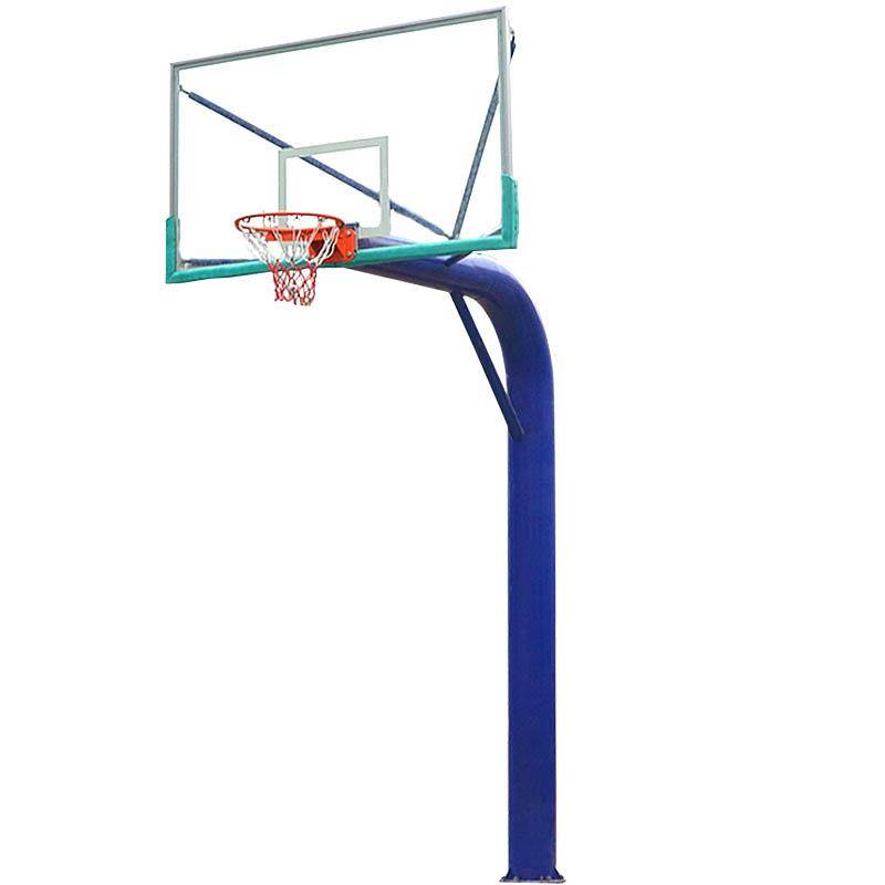 Land -buried basketball frame Standard outdoor outdoor outdoor fixed adult basketball shooting box blue ball rack school professional competition
