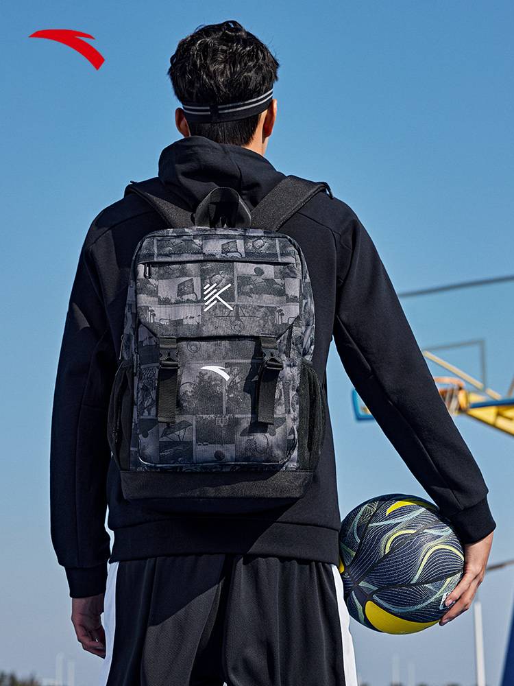 Anta Backpack Men's Backpack Female Junior High School Student KT Basketball School Bag Computer Pack New Large -capacity Travel Bag