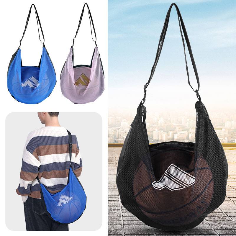 Basketball Basket Basket Bags Crossbody Portable Training Sports Backpack Student Children's Volleyball Football Netbag