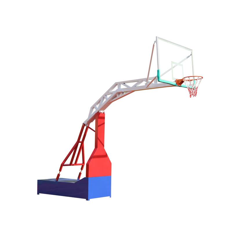 National standard mobile basketball rack adult outdoor basketball rack household competition standard youth blue ball frame landing