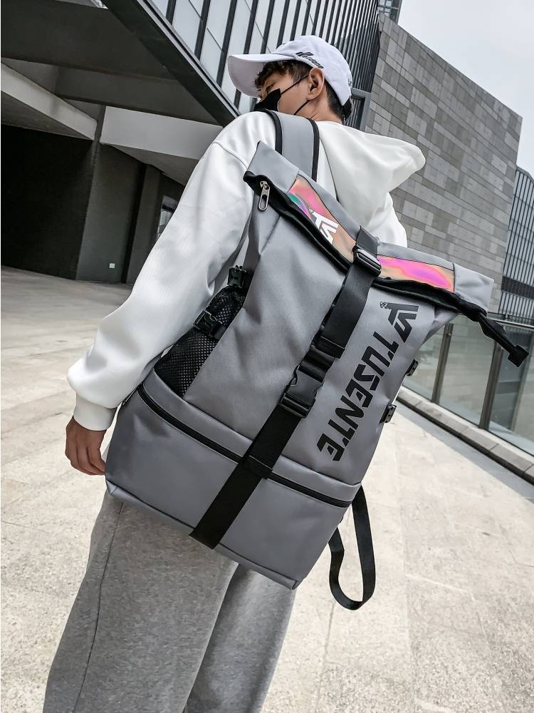 Backpack Men's Computer Bags Large -capacity Schoolbag Sports Basic Training Basketball Helmet Cycling Travel Backpack