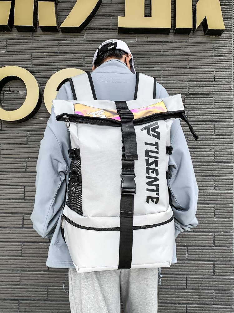 Backpack Men's Computer Bags Large -capacity Schoolbag Sports Basic Training Basketball Helmet Cycling Travel Backpack