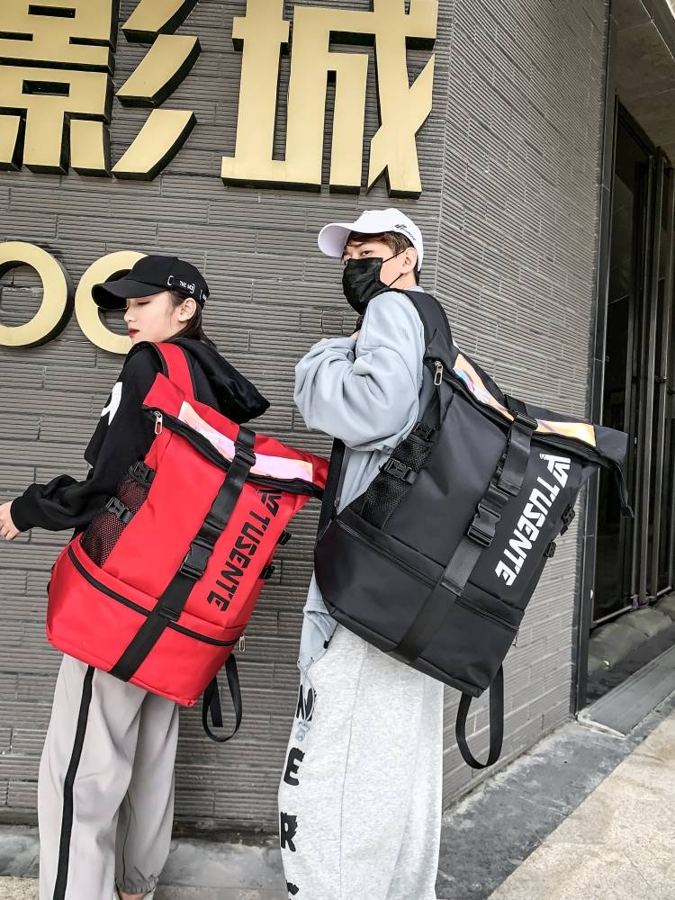 Backpack Men's Computer Bags Large -capacity Schoolbag Sports Basic Training Basketball Helmet Cycling Travel Backpack