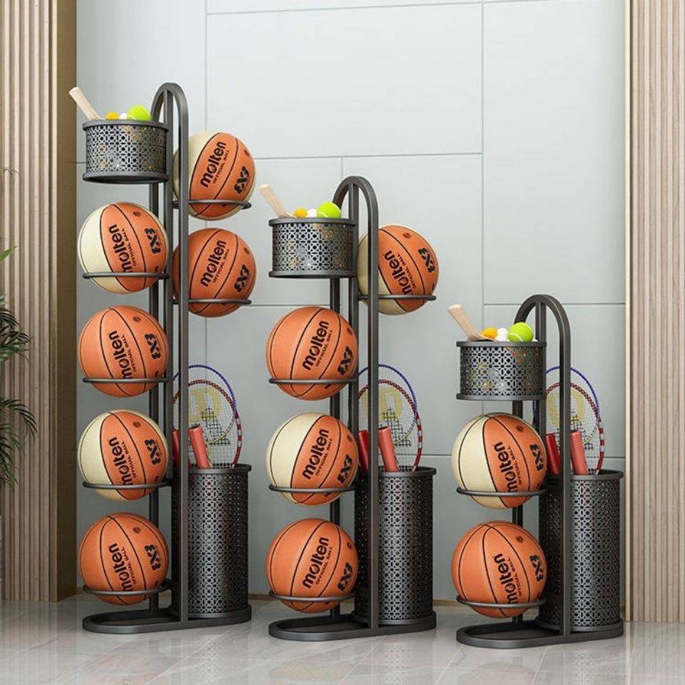 Germany imported home basketball shelf, football storage rack room, ball ball collection basket sports equipment storage rack