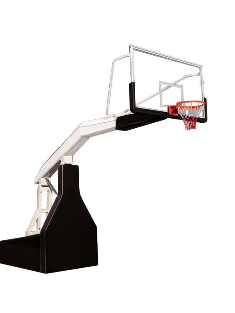 Manual electric hydraulic can lifted mobile basketball outdoor indoor competition professional standard basketball rack adult