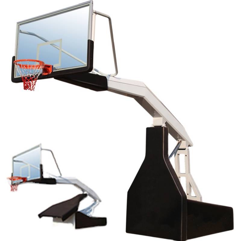 Imitation hydraulic basketball frame Standard house professional indoor basketball outdoor mobile adult blue ball frame landing