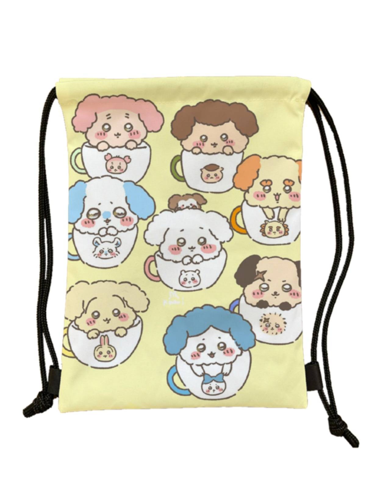 New cartoon Chiikawa series storage bag waterproof large -capacity drawing rope bundle bouquet trend wild basketball bag