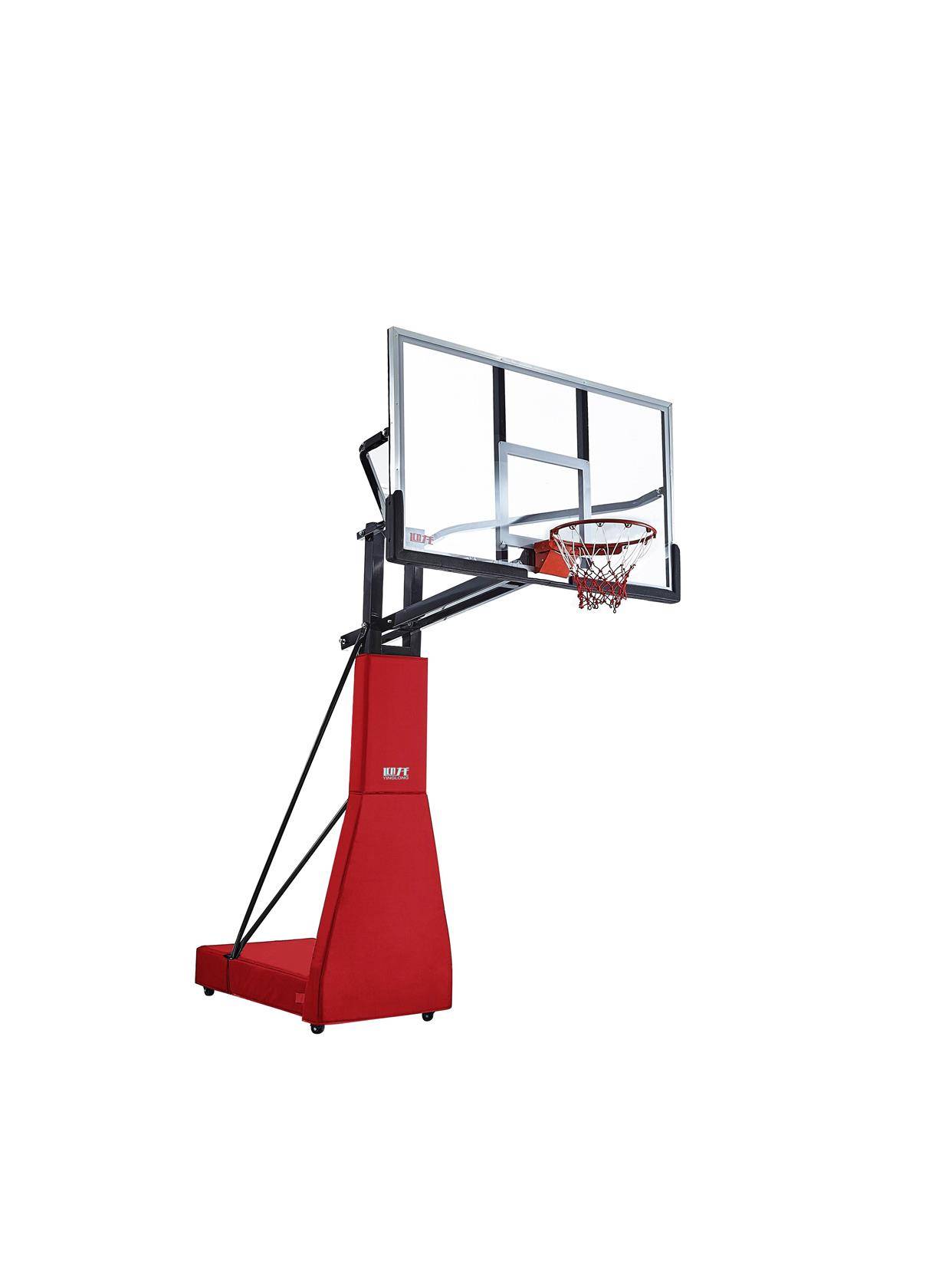 Mobile outdoor basketball rack standard adult basketball box outdoor home children's lifting can be buckled