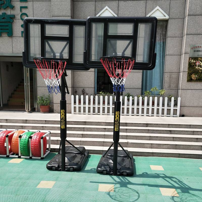 Children's basketball rack can be lifted outdoor standard basketball box youth outdoor basket can mobile kindergarten training
