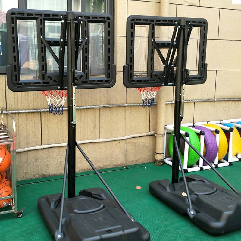 Children's basketball rack can be lifted outdoor standard basketball box youth outdoor basket can mobile kindergarten training
