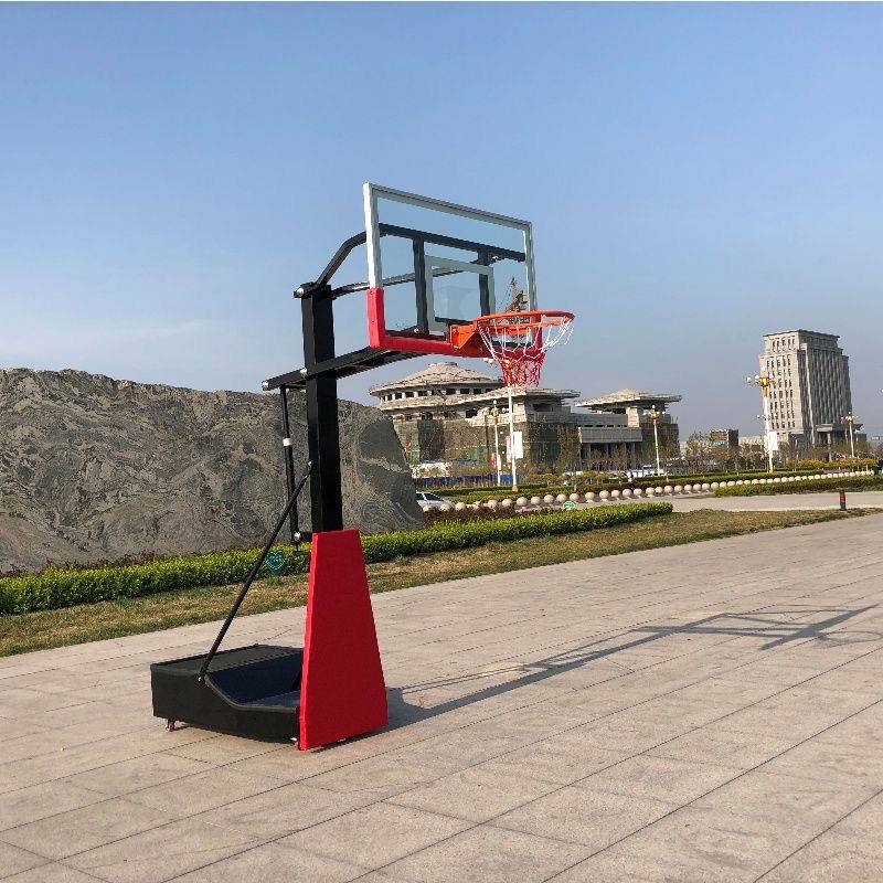 Indoor and outdoor competition training can be moved to lift the basketball rack basketball stand outdoor rise and fall standard basketball rack