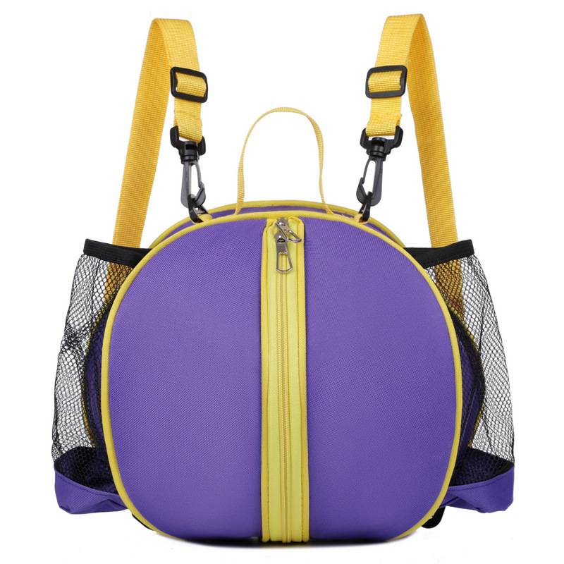 "Purple" double-shoulder basketball bag