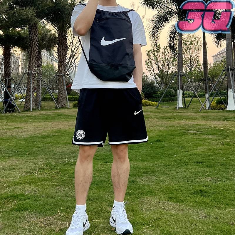 Nike Nike Sports Leisure Fitness Training Pump Basket Backpack Storage Bag Men and Women BA5953-010