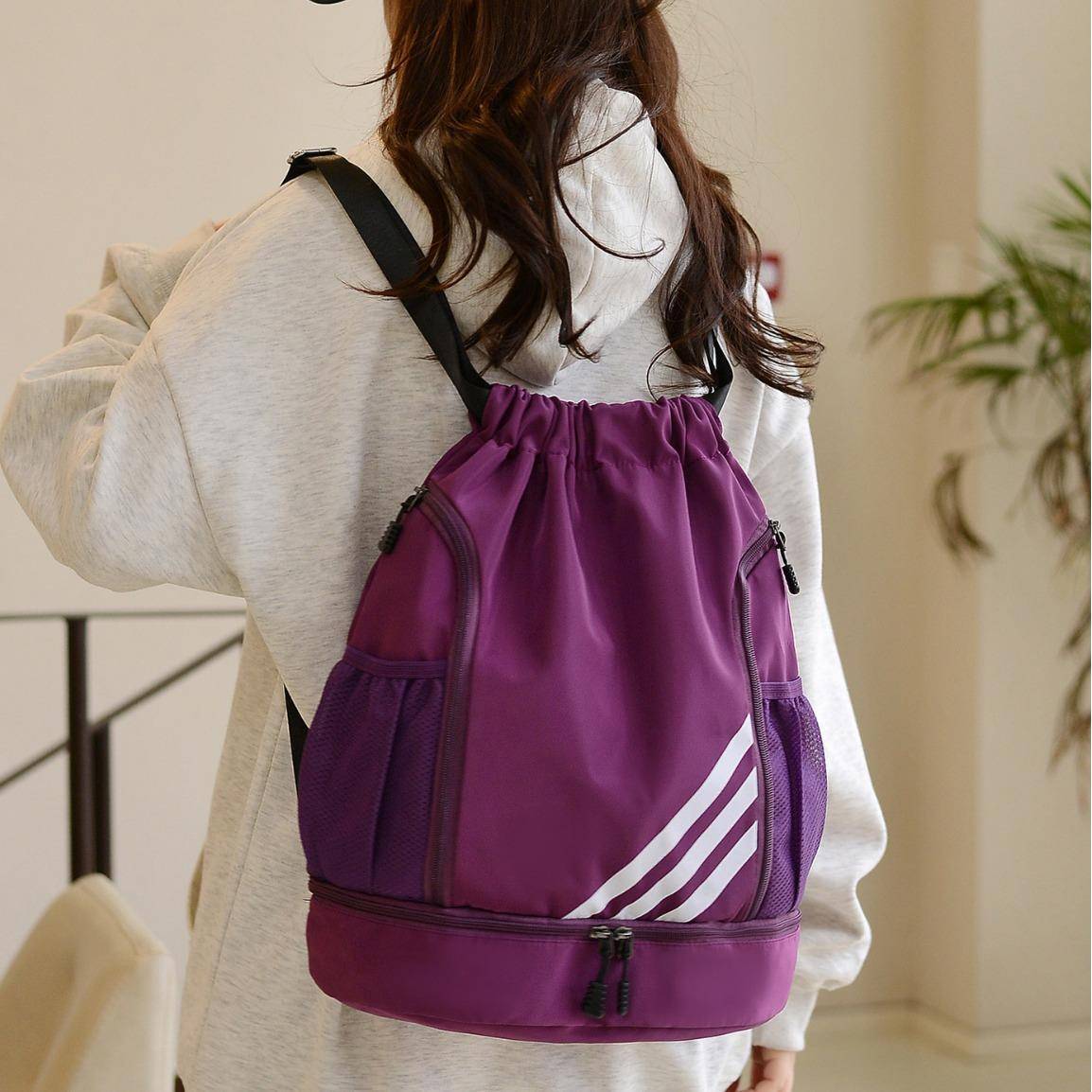 New model 7 basketball backpack shoe warehouse picker large -capacity beam lightweight travel water cup side pocket training logoo logoo