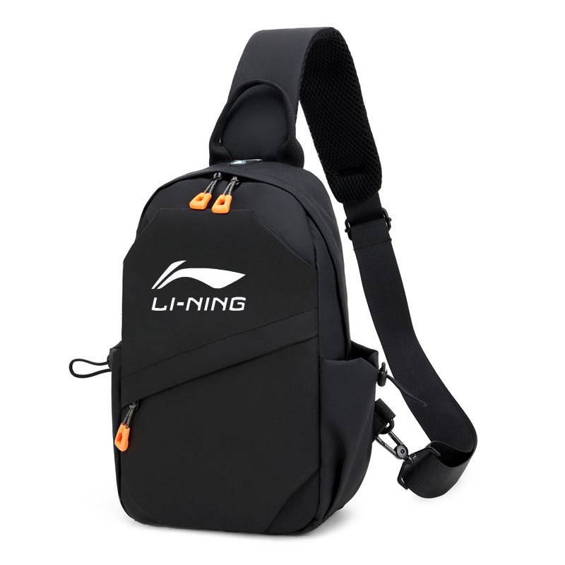 Li Ning Crossbody Bag Men's Large -capacity Sports Shoulder Bag New Outdoor Fashion Multifunctional Leisure Travel Backpack Woman