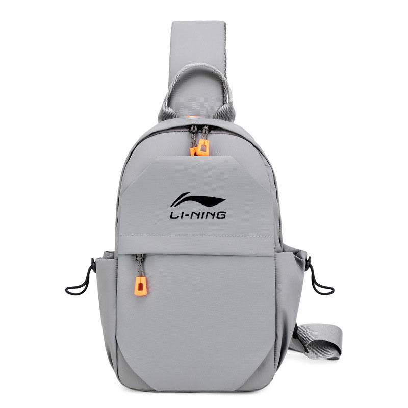 Li Ning Crossbody Bag Men's Large -capacity Sports Shoulder Bag New Outdoor Fashion Multifunctional Leisure Travel Backpack Woman