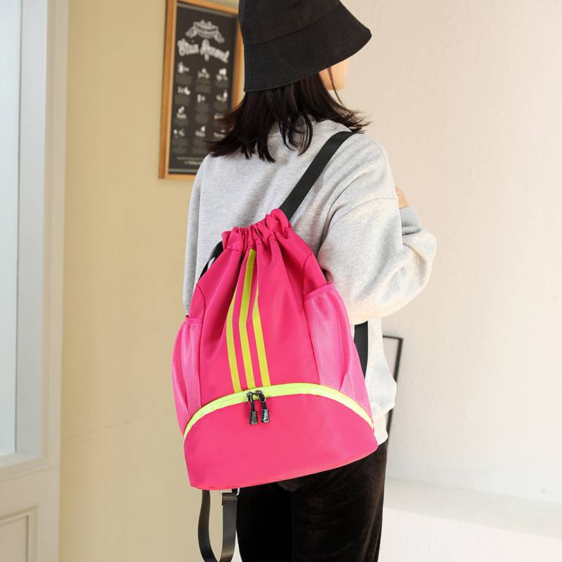 Basketball backpack Wet Wet Separation Swimming Bid Pocket Pocket Portable Portable Backbag Men's Sports Basketball Storage Bag