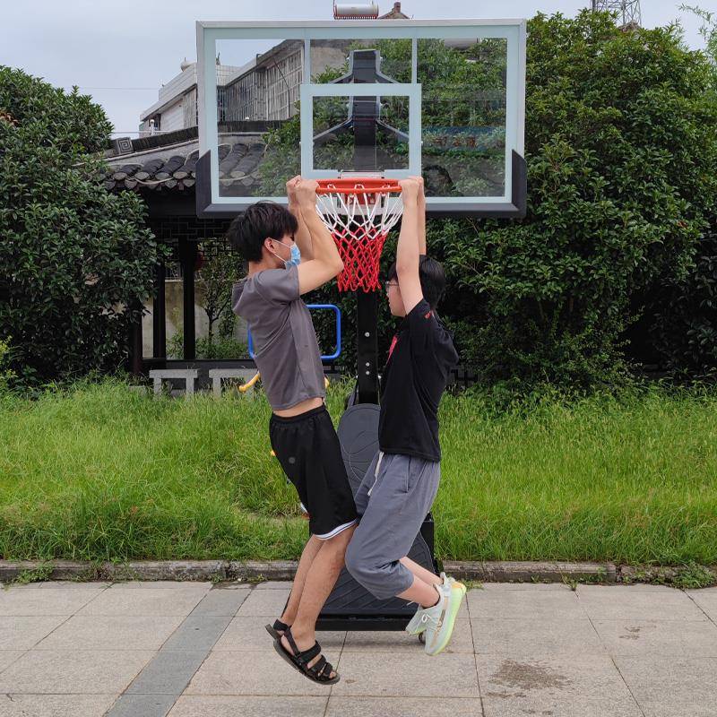 2024 Children's Dynamic Basic Basket Iron bottom plate can be lifted and surrendered outdoor outdoor standard adult professional indoor dunk