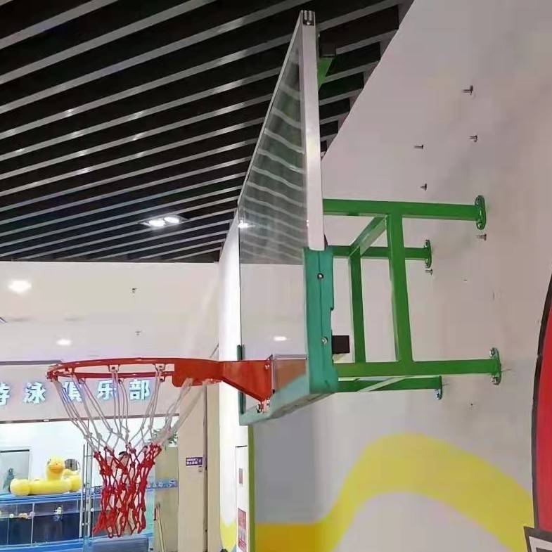 Wall -mounted green basketball rack