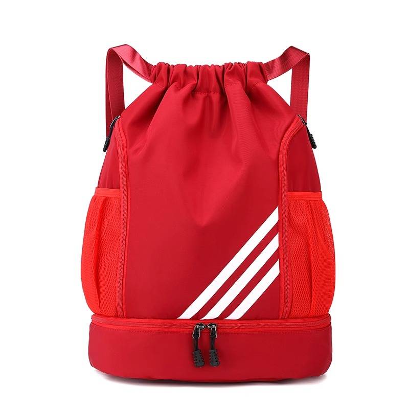 Customized basketball bag basketball bag collection bag football bag training backpack drawstring drawing stroke bare shoulder sports fitness bag