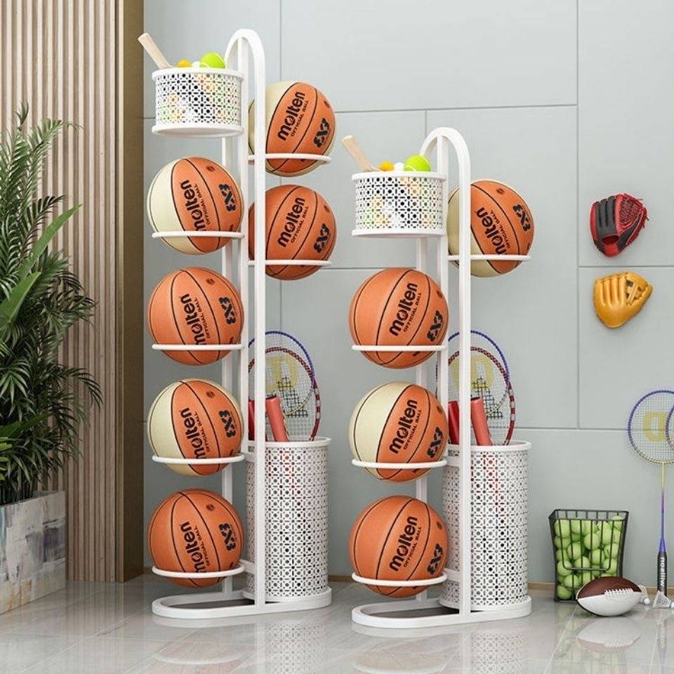 Home Basketball Set Football Storing Ring Room Receive Basketball Sports Equipment Storage Shelf Put the Belly Frame