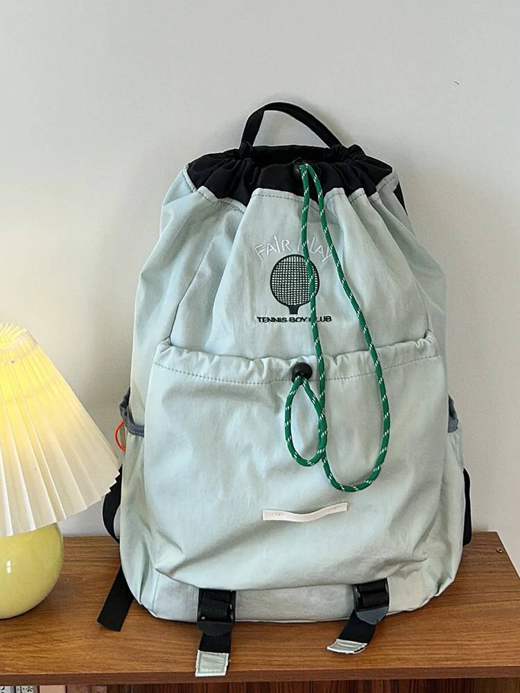 Japan's original single light badminton backpack outdoor climbing bag folding casual men and women large capacity short -distance travel bags