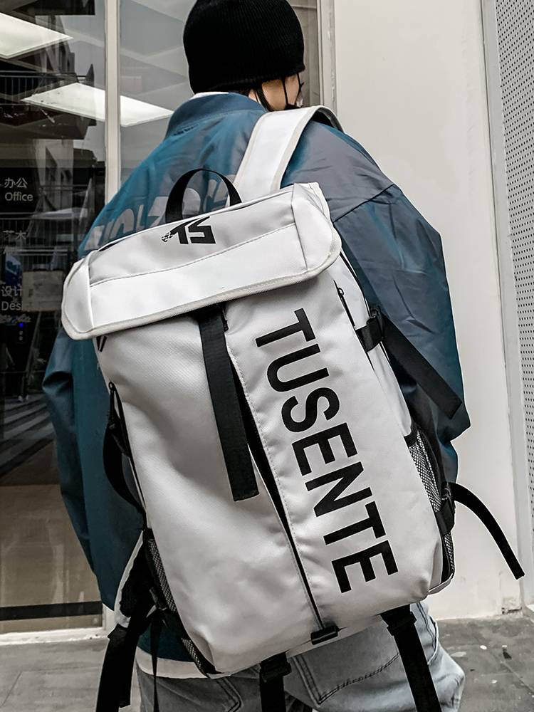 Backpack men's large -capacity sports basketball bag junior high school college student school bag boys outdoor travel backpack