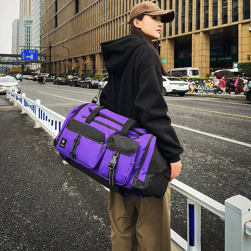 Large -capacity Men's sports bag dry and wet separation of fitness bag back training equipment bag women's ski storage bag