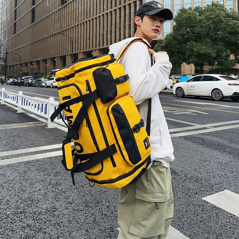 Large -capacity Men's sports bag dry and wet separation of fitness bag back training equipment bag women's ski storage bag