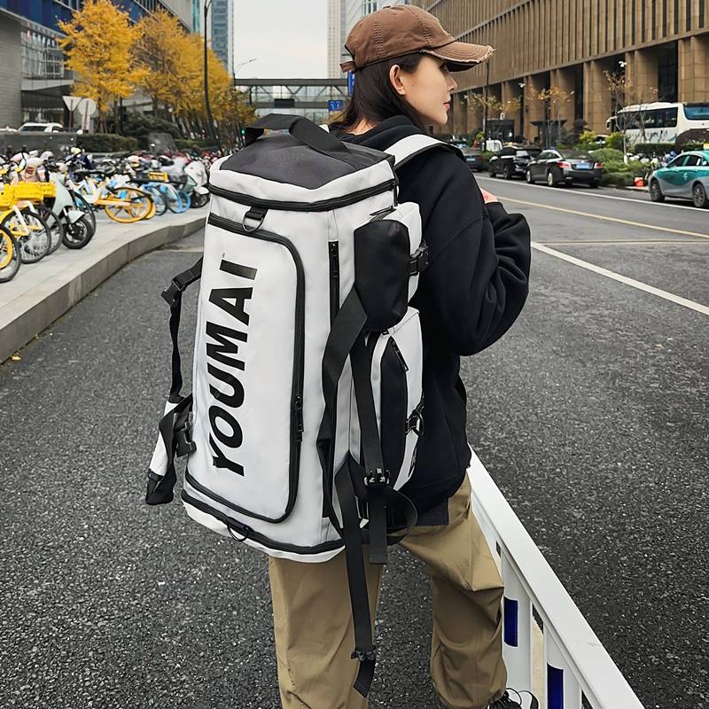 Large -capacity Men's sports bag dry and wet separation of fitness bag back training equipment bag women's ski storage bag
