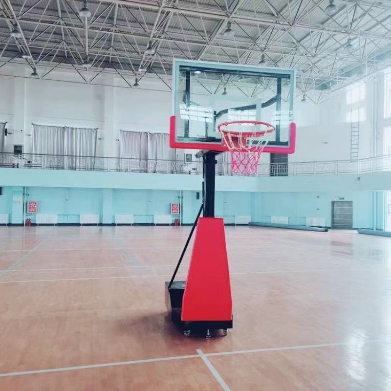 Outdoor baskets can be lifted and dunk training hydraulic professional mobile shooting rack training basketball frame household electric