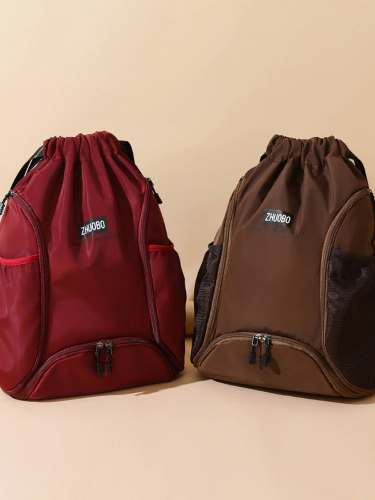 Water-proof-seat-coated double-shoulder packs of sports packs for men and women, large-capacity travel packs for basketball