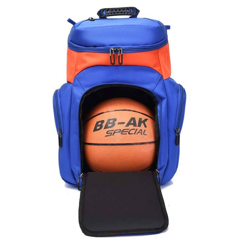 Large -capacity basketball backpack printed logo outdoor sports football storage bag training backpack