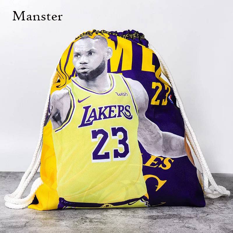 Lakers Kobe James Curry Irving Basketball Basket Bag Back Backpack Pumping Sports Training Bags Collection Bag
