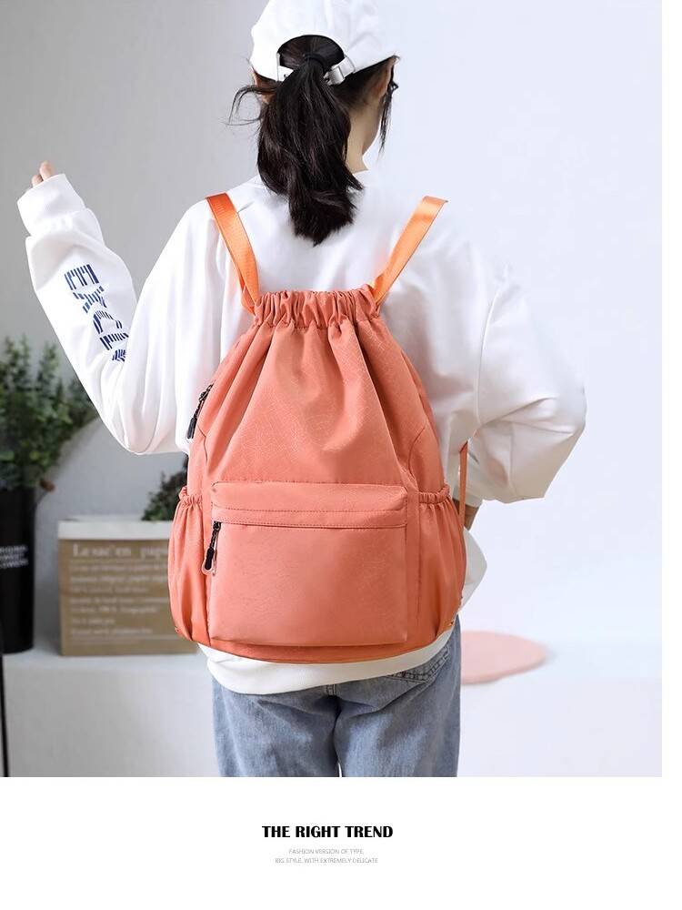 Custom large -capacity men's and women's sports backpack training backpack bouquet pocket drawing bag basketball bag