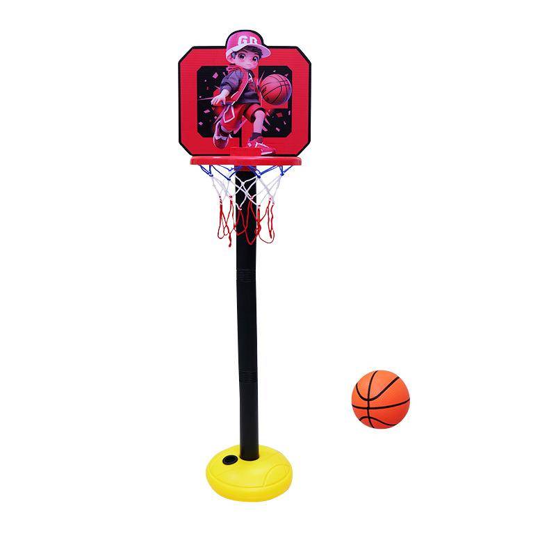 Children's new vertical basketball racks can be lifted to mobile home indoor basketball box Kindergarten early education basketball toys