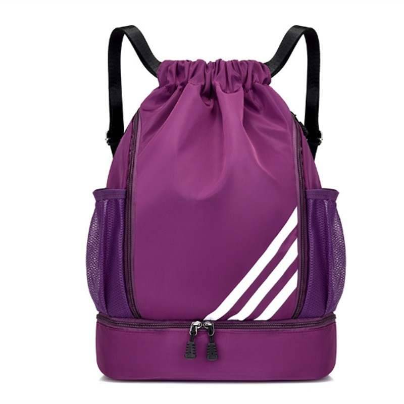 Tide new shoulder bag beam pockets increase thick basketball bag large capacity, dry and wet separation sports outdoor schoolbags