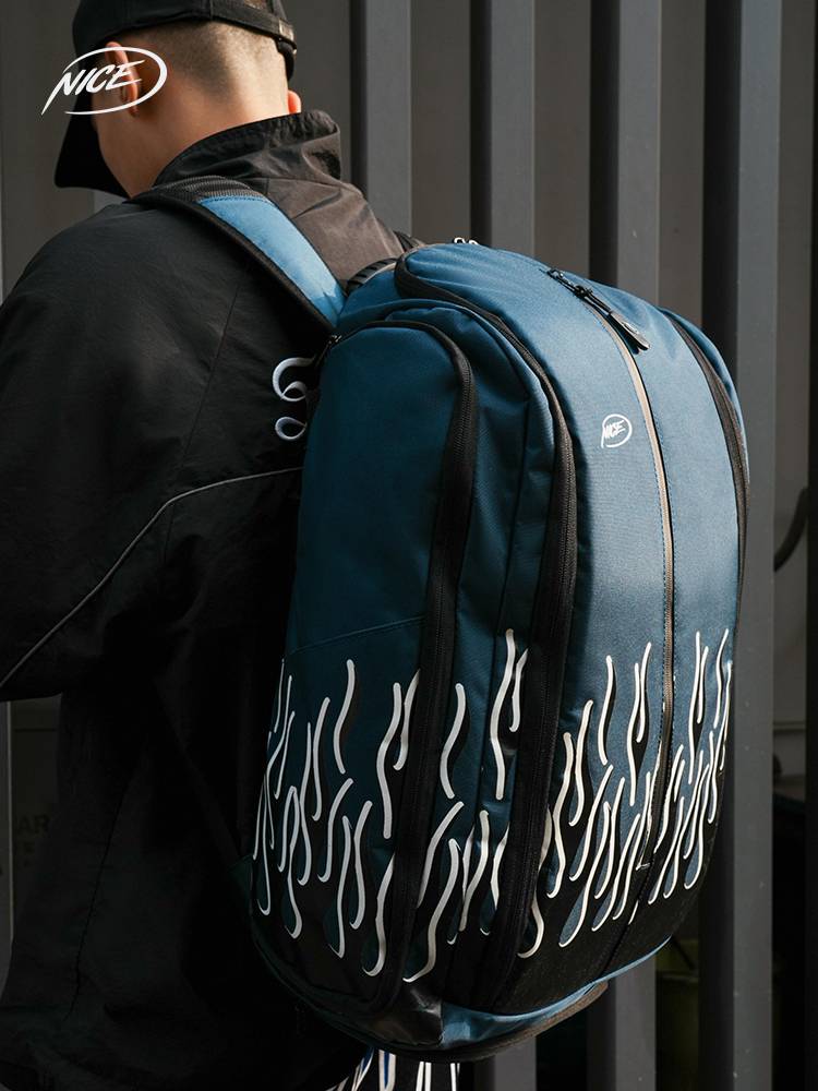 Nice Niceid Flame Plapcum Basket Basket Basketball Travel Pack Multi -function Practical Backpack Luggage Package