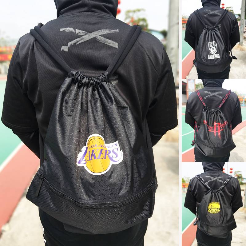 Basketball bag backpack storage pocket pocket pumping rope multi -function large capacity backpack sports football fitness training bag