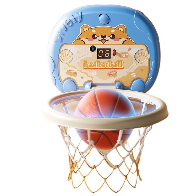Children's basketball box indoor shooting baby basketball rack 1-3 -year -old baby home ball toy birthday gift mute