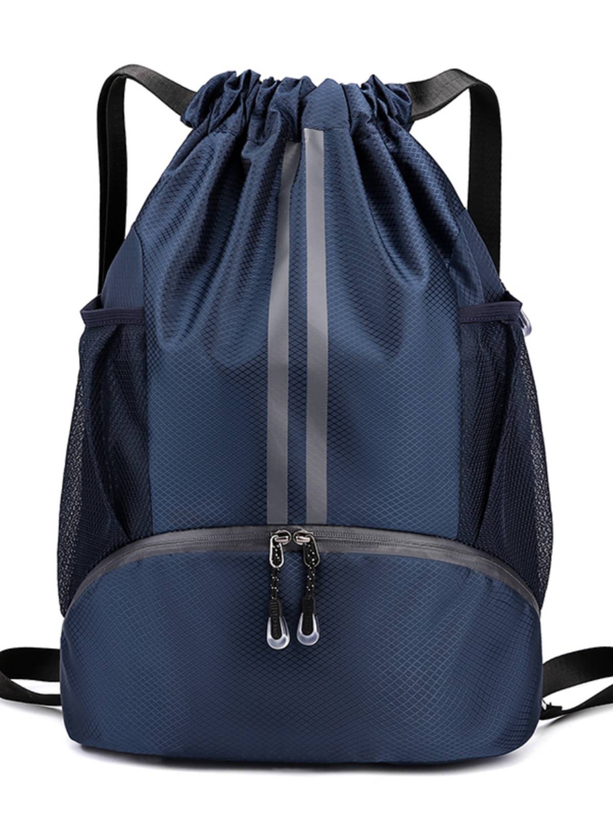 Basketball backpack Wet Wet Separation Swimming Bid Pocket Pocket Portable Portable Backbag Men's Sports Basketball Storage Bag